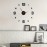 Simple Large Luminous Mute Clock Three-Dimensional Digital Wall Clock For Living Room Bedroom Digital Wall Sticker Clock