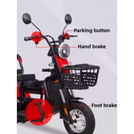 New Electric Tricycle For Household Use, Small Elderly Electric Scooter, Elderly Commuting Car, Women Picking Up And Dropping Off Children Electric Tricycle