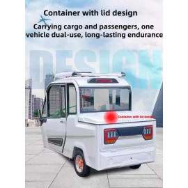  Electric Tricycle, Fully Enclosed, Adult, Household, With Shed, Passenger And Freight, Picking Up Children, National Standard, Elderly, Commuting, Electric Scooter