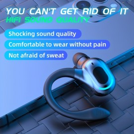 Wireless Mini Earphones Earplug Type Sports Ultra-Long Standby Hifi Sound Quality Waterproof Wireless 5.2