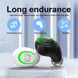 Ultra-Small Mini Wireless Earphones, Dual-Ear Sleep TWS In-Ear Style, For Male And Female Universal Music Listening, Sports Fitness Running Earphones, 5.3 Chip For Android, For IPhone Universal