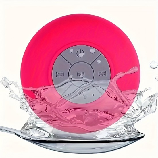 IPX4 Waterproof Portable Wireless Shower Speakers - Perfect For Bathroom, Car, Home & Bedroom - 2 Hours Battery Life & Suction Cup - A Great Gift For Friends