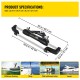 Hydraulic Steering Cylinder 300 - Front Mount Outboard Marine Steering Kit for Center Console, Bass & Offshore Fishing Boats - Corrosion-Resistant Aluminum Alloy, Built-In Two-Way Lock, ORB Fitting - Ideal for Hydraulic Steering System Without Hose & Helm