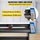 Vinyl Cutter 53 Inch Vinyl Cutter Machine Semi-Automatic DIY Vinyl Printer Cutter Machine Manual Positioning Sign Cutting With Floor Stand Signmaster Software